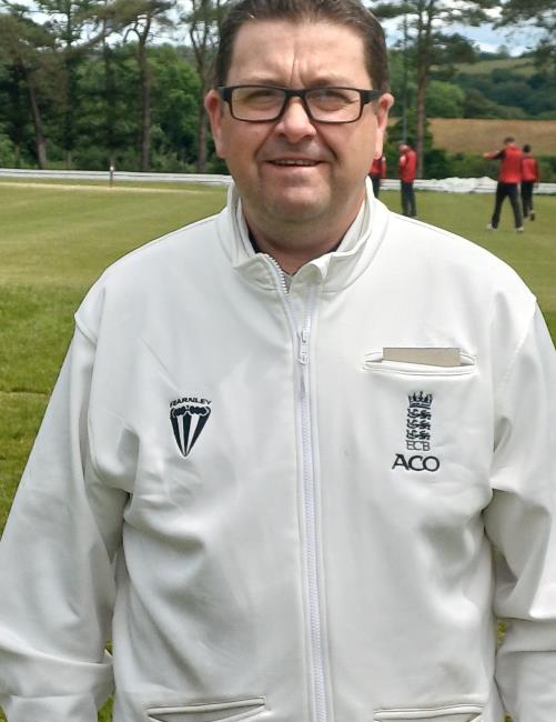 Huw Simpkins in his new white coat